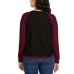  Ladies' Printed Cozy Top, Red, Large