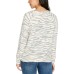  Ladies' Printed Cozy Top, White, Large