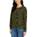  Ladies' Printed Cozy Top, Green, XX-Large
