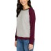  Ladies' Printed Cozy Top, Red, Large