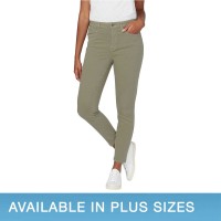 Buffalo Ladies' Tencel Blend High Rise Pant, Green, 2