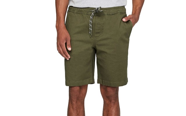  Men's Pull On Short, Green, Large