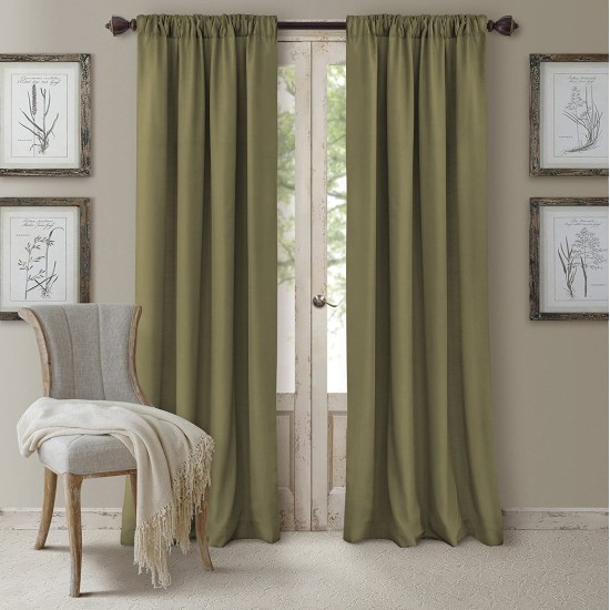 Cachet 52″ x 84″ Faux Silk 3-in-1 Curtain Panel