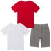  Kids' 3-piece Set, Red, One Color, 3T