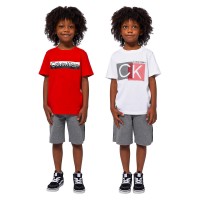 Calvin Klein Kids' 3-piece Set, Red, One Color, 4T