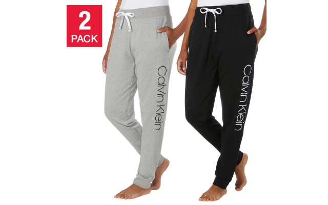 Ladies' Jogger, 2-pack, Black, Large