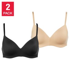 Calvin Klein Ladies' Wirefree Bra, 2-pack