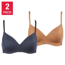 Calvin Klein Ladies' Wirefree Bra, 2-pack