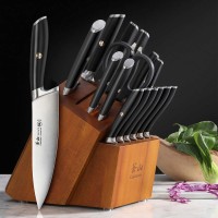 Cangshan L Series 17-Piece German Steel Forged Knife Set, Black