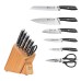  L1 Series 7-piece German Steel Forged Knife Set, Black