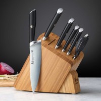 Cangshan L1 Series 7-piece German Steel Forged Knife Set, Black