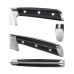  S Series German Steel Forged 7-Piece BBQ Knife Set, Black