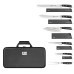  S Series German Steel Forged 7-Piece BBQ Knife Set, Black