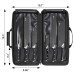  S Series German Steel Forged 7-Piece BBQ Knife Set, Black
