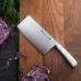 S1 Series German Steel Forged 2-piece Cleaver Knife Set, White