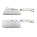  S1 Series German Steel Forged 2-piece Cleaver Knife Set, White