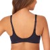  Ladies' Wirefree Bra, 2-pack, Black, Large