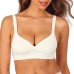  Ladies' Wirefree Bra, 2-pack, Gray, Large