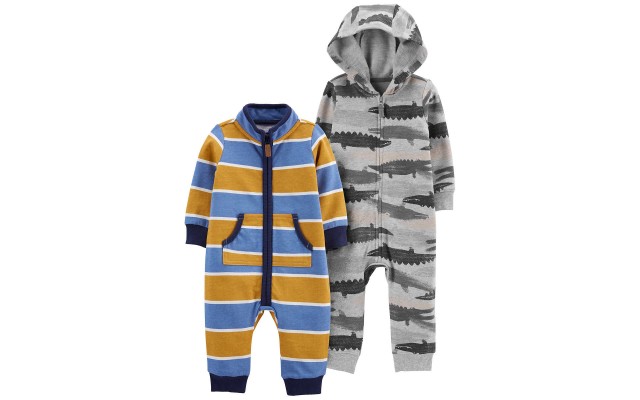  Infant 2-pack Jumpsuit, Alligator, One Color, 12 Months