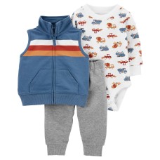 Carter's Infant 3-piece Vest Set, Cars