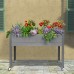  Self-Watering Elevated Spruce Planter, Gray