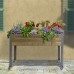  Self-Watering Elevated Spruce Planter, Brown