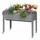  Self-Watering Elevated Spruce Planter, Gray