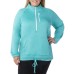  Ladies' Quarter Zip Fleece Jacket, Teal, XX-Large