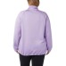  Ladies' Quarter Zip Fleece Jacket, Purple, 2X
