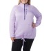  Ladies' Quarter Zip Fleece Jacket, Purple, 2X