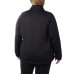  Ladies' Quarter Zip Fleece Jacket, Black, 2X