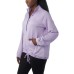  Ladies' Quarter Zip Fleece Jacket, Purple, 2X