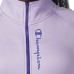  Ladies' Quarter Zip Fleece Jacket, Purple, 2X
