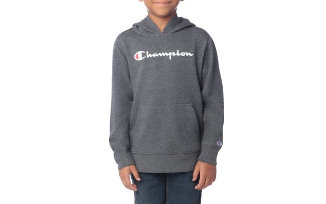  Youth Hoodie, Gray, Large