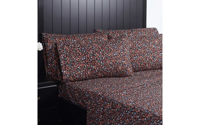 Charisma Microfiber Sheet Set, Multi, King