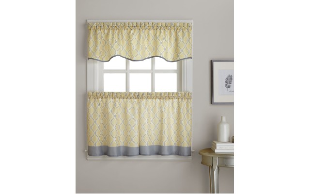  Morocco Scallop Window Valance Oyster 58×14