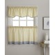  Morocco Scallop Window Valance Oyster 58×14, Light Gray