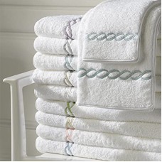 Classic Chain Towels by Matouk Jade, Wash Cloth