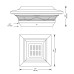  4x4 Aluminum Imperial Solar Post Cap, 2-Pack, Bronze