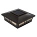 Classy Caps 6x6 Aluminum Oxford Solar Post Cap, 2-pack, Brown