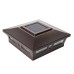 Classy Caps 6x6 Aluminum Oxford Solar Post Cap, 2-pack, Brown