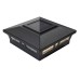Classy Caps 6x6 Aluminum Oxford Solar Post Cap, 2-pack, Black