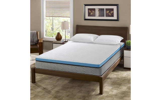  Copper Gel Infused Memory Foam Mattress Topper, One Color, Full