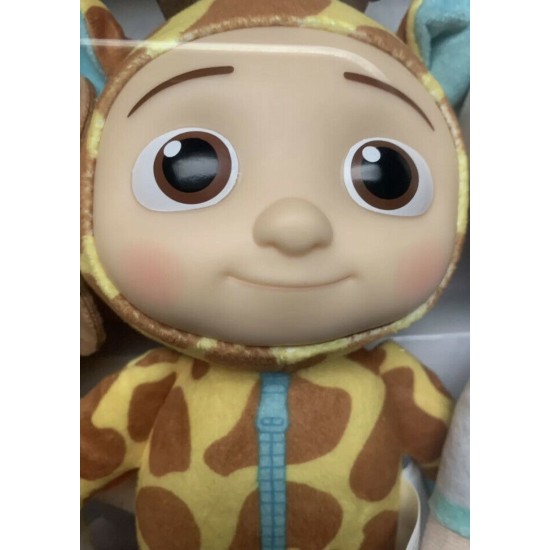 Cocomelon Little Plush Set JJ Lion Giraffe Monkey Koala 8″ – 4 Pack Box