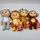 Cocomelon Little Plush Set JJ Lion Giraffe Monkey Koala 8″ – 4 Pack Box