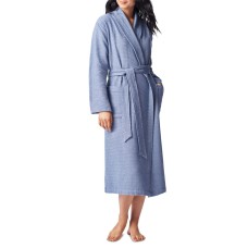 Coyuchi Unisex Mediterranean Organic Robe (M/L, Lake)
