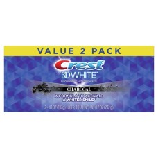 Crest 3D White, Charcoal Whitening Toothpaste, Mint, 4.1 oz- 2 Pack