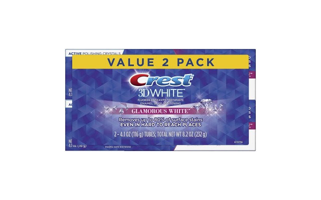  3D White, Whitening Toothpaste Glamorous White, 4.1 oz, Pack of 2