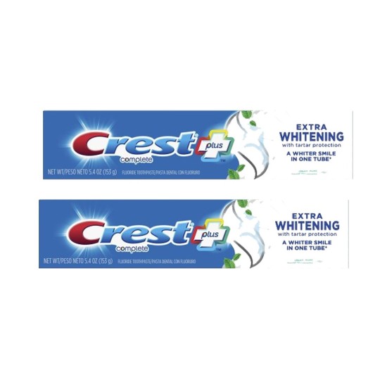  Complete Toothpaste Extra Whitening With Tartar Protection Clean Mint 5.4, 2 Pack