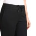  Ladies' Pull-On Pant with Drawstring, Black, 2X